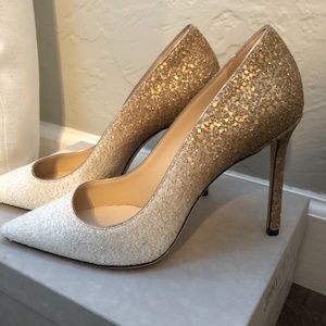 Jimmy Choo Romy 100mm Ombre Glitter Pumps NIB -9.5